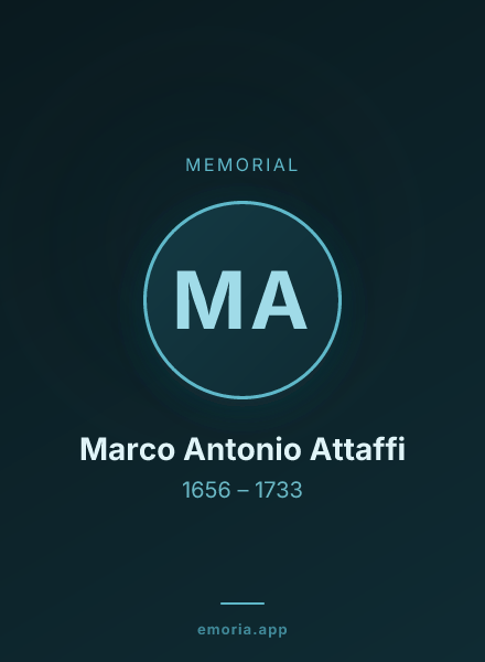 Memorial portrait of Marco Antonio Attaffi