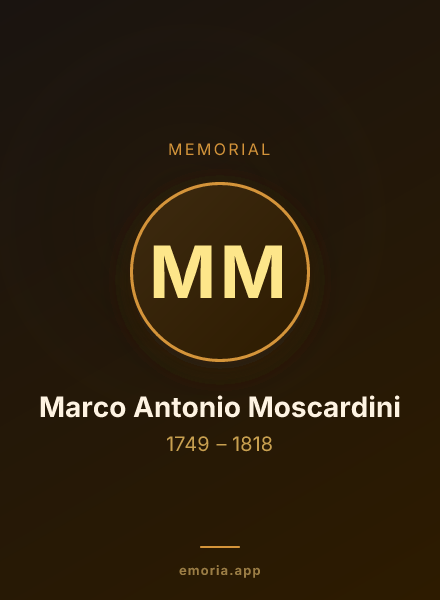 Memorial portrait of Marco Antonio Moscardini