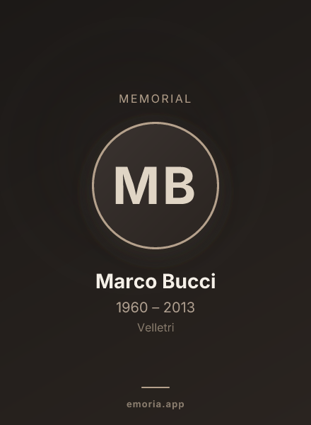 Memorial portrait of Marco Bucci