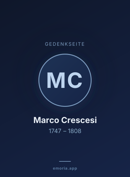 Gedenkportrait von Marco Crescesi