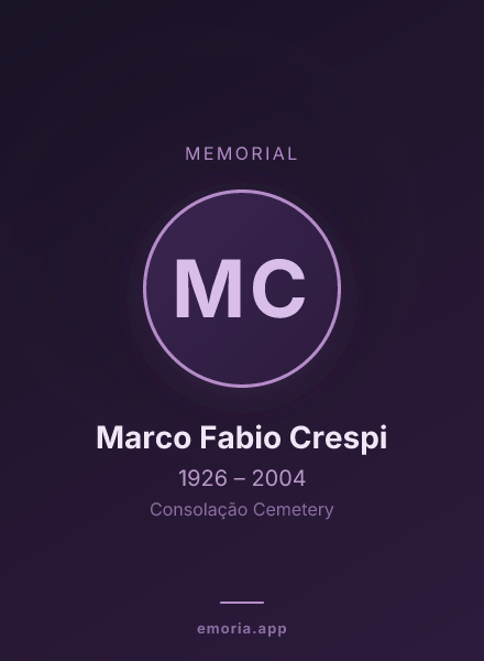 Memorial portrait of Marco Fabio Crespi