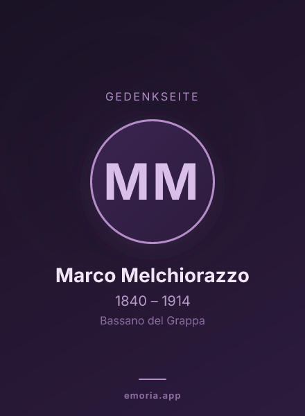 Gedenkportrait von Marco Melchiorazzo