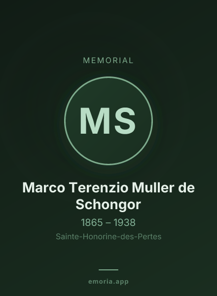 Memorial portrait of Marco Terenzio Muller de Schongor