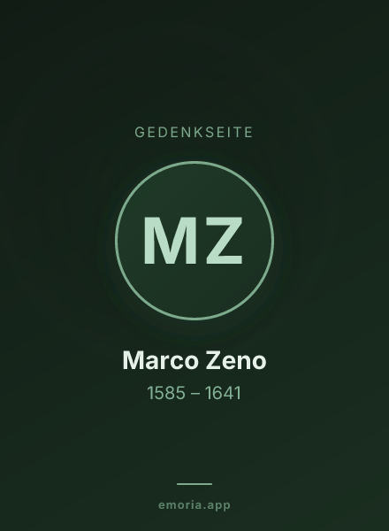 Gedenkportrait von Marco Zeno