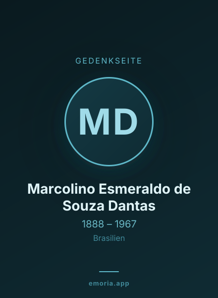 Gedenkportrait von Marcolino Esmeraldo de Souza Dantas