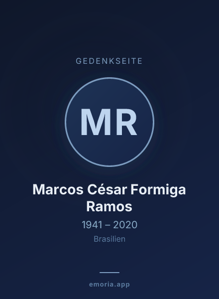 Gedenkportrait von Marcos César Formiga Ramos