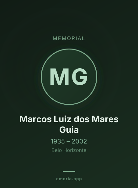 Memorial portrait of Marcos Luiz dos Mares Guia