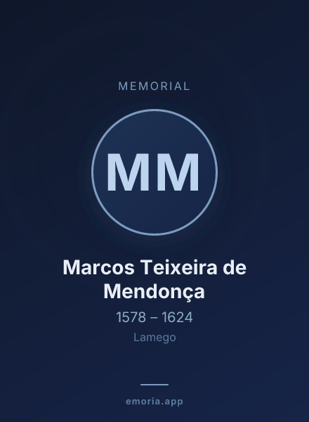 Memorial portrait of Marcos Teixeira de Mendonça