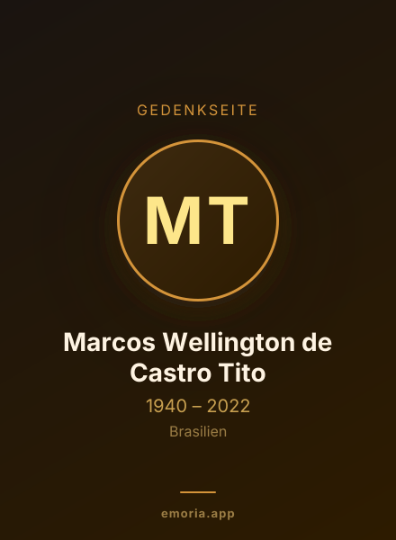 Gedenkportrait von Marcos Wellington de Castro Tito