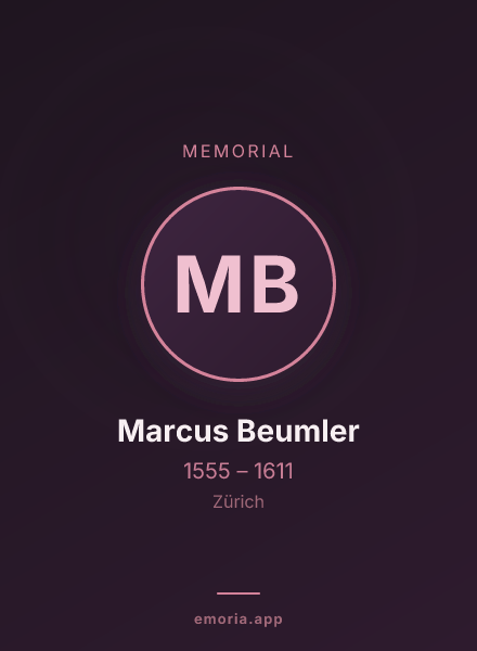 Memorial portrait of Marcus Beumler