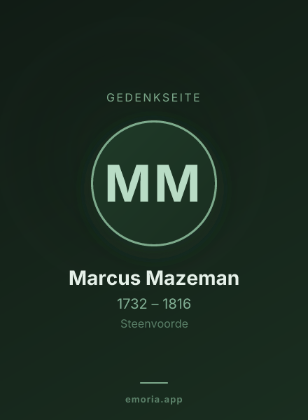 Gedenkportrait von Marcus Mazeman