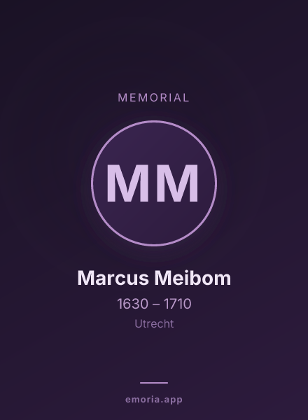 Memorial portrait of Marcus Meibom