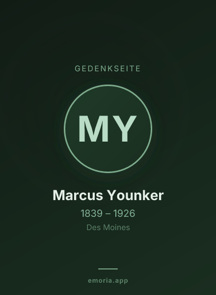 Gedenkportrait von Marcus Younker