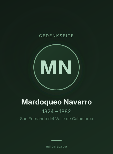Gedenkportrait von Mardoqueo Navarro