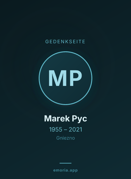 Gedenkportrait von Marek Pyc