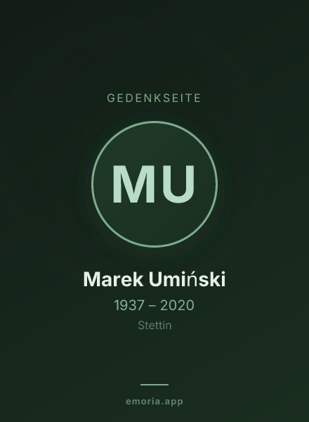 Gedenkportrait von Marek Umiński