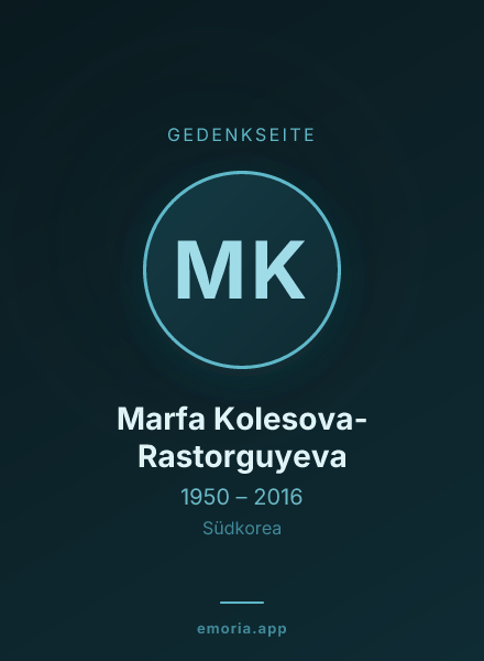 Gedenkportrait von Marfa Kolesova-Rastorguyeva