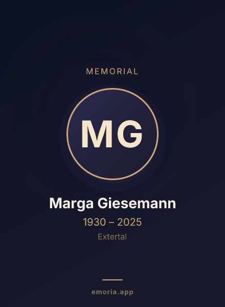 Memorial portrait of Marga Giesemann