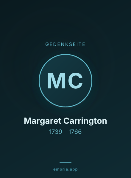 Gedenkportrait von Margaret Carrington