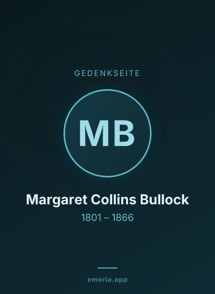Gedenkportrait von Margaret Collins Bullock