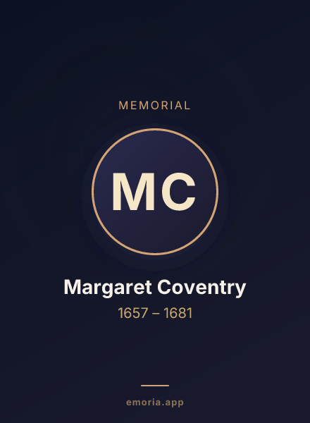 Memorial portrait of Margaret Coventry