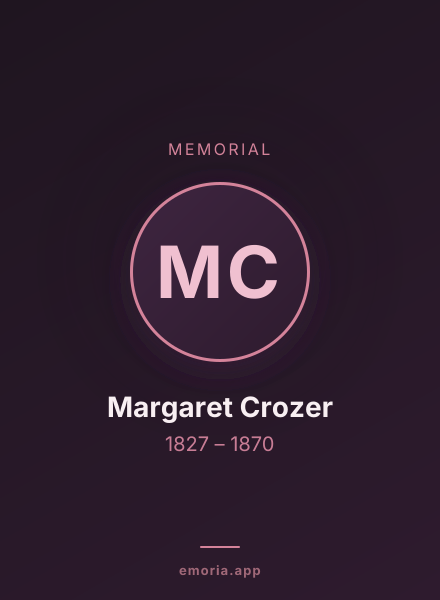 Memorial portrait of Margaret Crozer