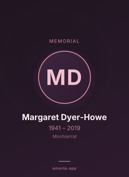 Memorial portrait of Margaret Dyer-Howe