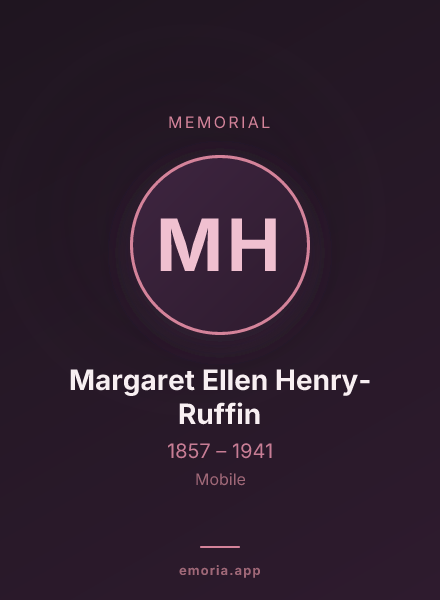 Memorial portrait of Margaret Ellen Henry-Ruffin