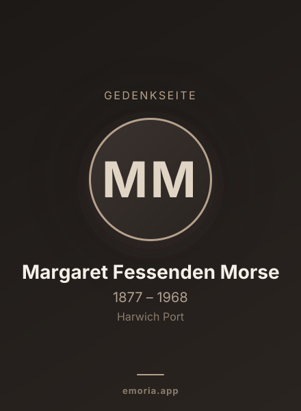 Gedenkportrait von Margaret Fessenden Morse