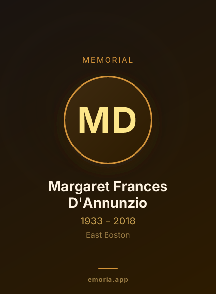 Memorial portrait of Margaret Frances D'Annunzio
