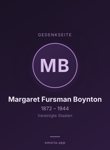 Gedenkportrait von Margaret Fursman Boynton
