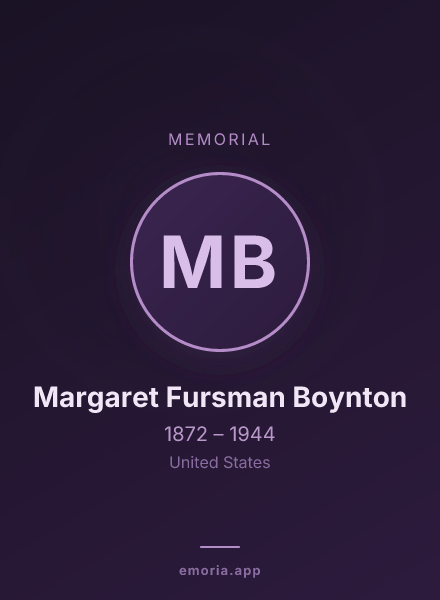 Memorial portrait of Margaret Fursman Boynton