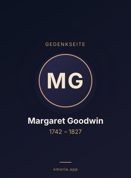 Gedenkportrait von Margaret Goodwin