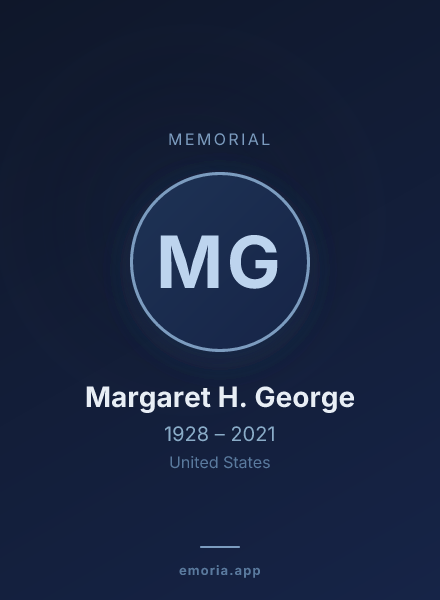 Memorial portrait of Margaret H. George