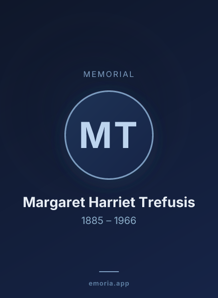 Memorial portrait of Margaret Harriet Trefusis