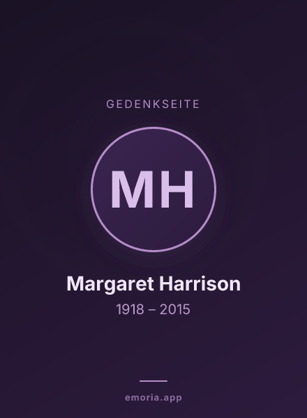 Gedenkportrait von Margaret Harrison