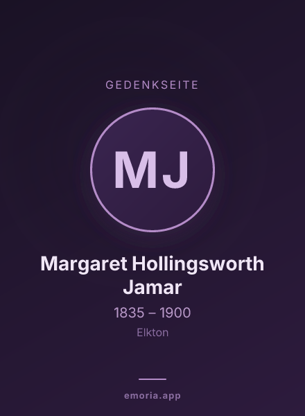 Gedenkportrait von Margaret Hollingsworth Jamar