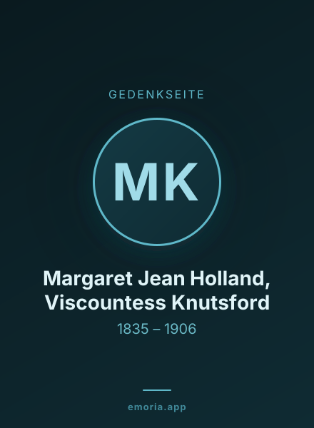 Gedenkportrait von Margaret Jean Holland, Viscountess Knutsford