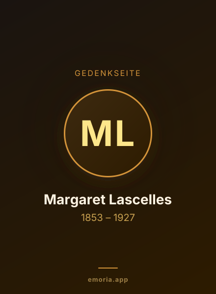Gedenkportrait von Margaret Lascelles