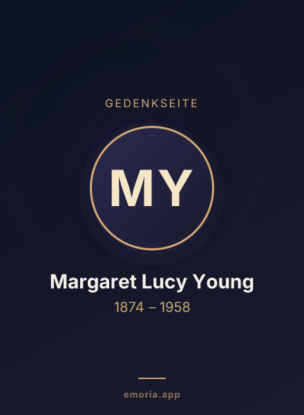 Gedenkportrait von Margaret Lucy Young