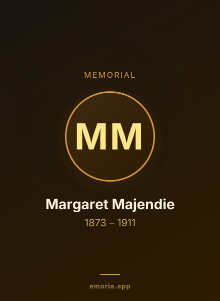 Memorial portrait of Margaret Majendie