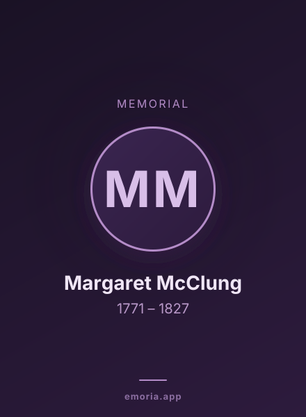 Memorial portrait of Margaret McClung