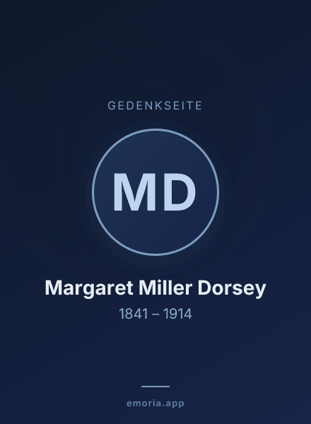 Gedenkportrait von Margaret Miller Dorsey