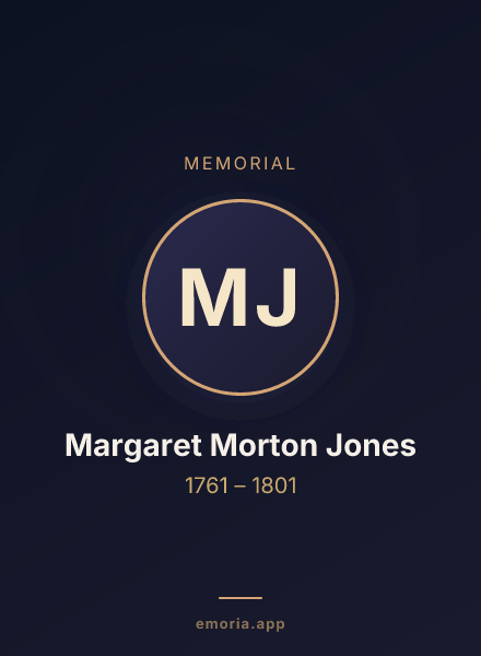 Memorial portrait of Margaret Morton Jones