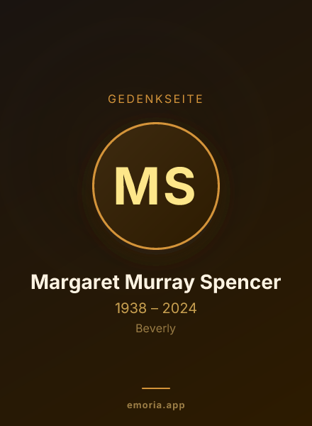 Gedenkportrait von Margaret Murray Spencer
