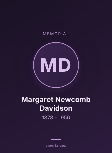 Memorial portrait of Margaret Newcomb Davidson