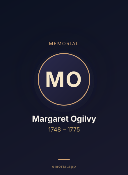 Memorial portrait of Margaret Ogilvy