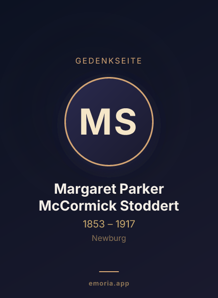 Gedenkportrait von Margaret Parker McCormick Stoddert