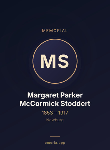 Memorial portrait of Margaret Parker McCormick Stoddert