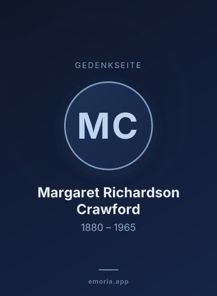Gedenkportrait von Margaret Richardson Crawford